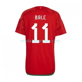 Koszulka Walia Bale 11 Domowe Stroje Piłkarskie World Cup 2022 Krótki Rękaw